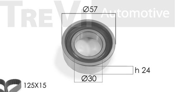 TREVI AUTOMOTIVE Комплект ремня ГРМ KD1205